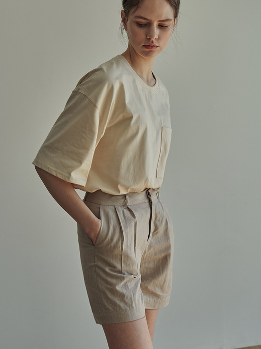 COZY LINEN SHORTS_IVORY(W)