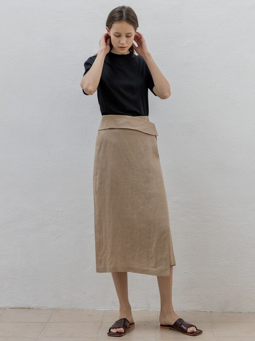 Linen Wrap Skirt (2 Colors)