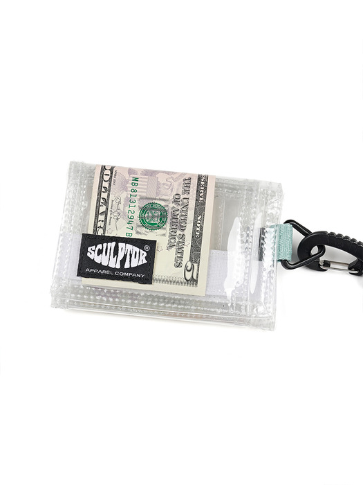 PVC Folding Wallet [SAGE/CLEAR]
