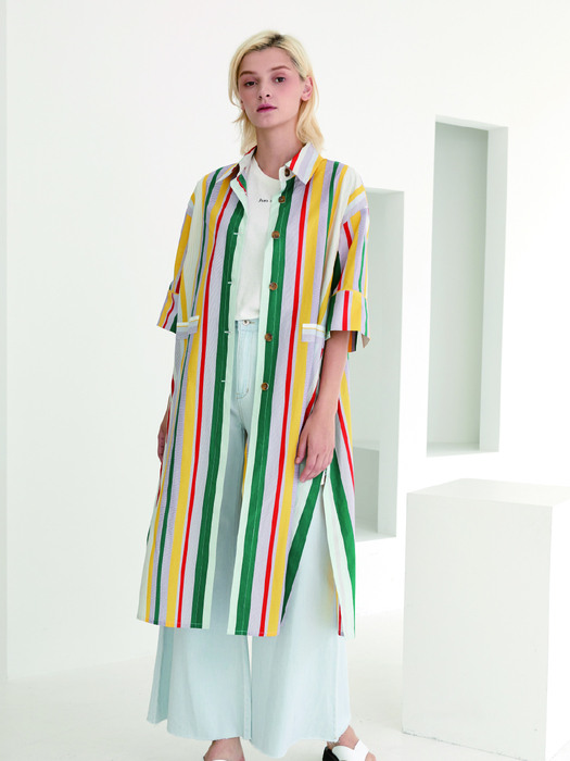 Multi Stripe Shirts-Robe