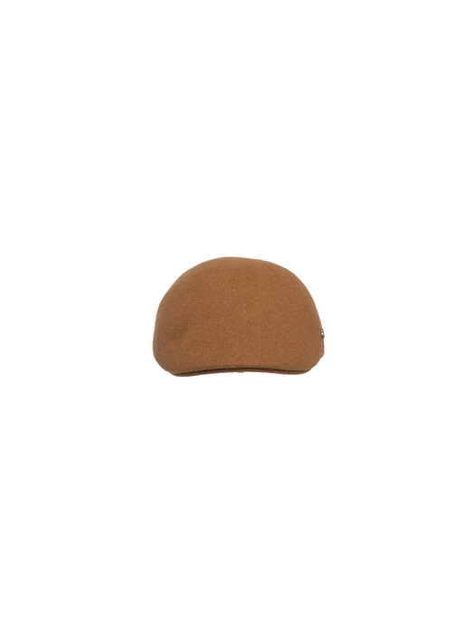 Simply formed hunting cap -  Camel