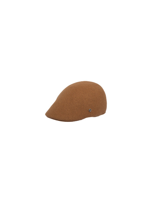 Simply formed hunting cap -  Camel