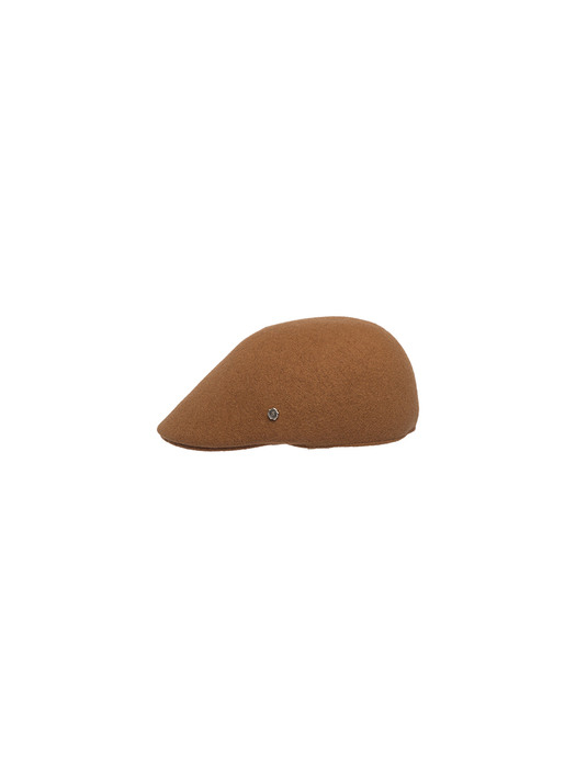 Simply formed hunting cap -  Camel