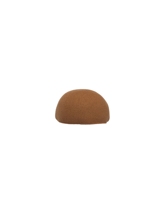 Simply formed hunting cap -  Camel