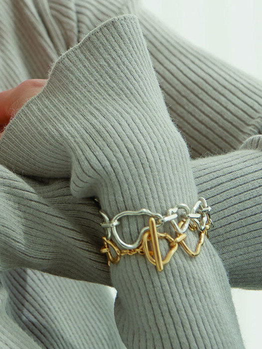 Connection Chain Bracelet (Silver, Gold)