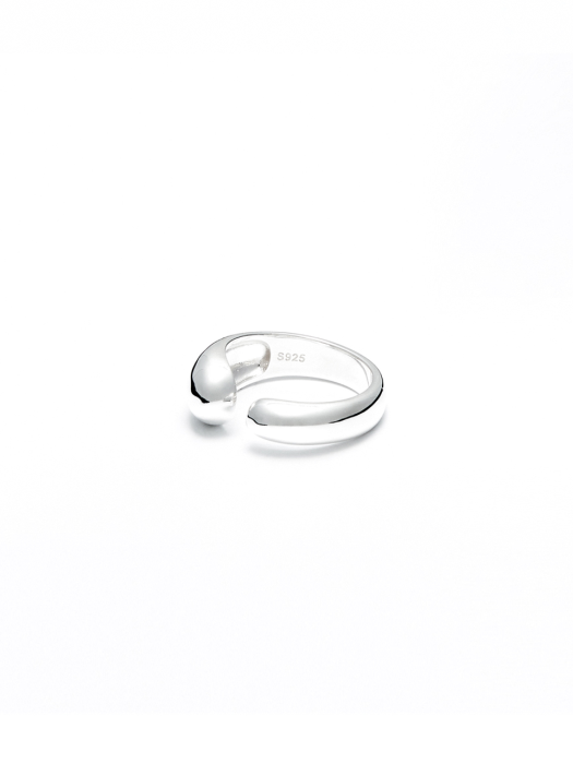 [AII SILVER] WATER drop CROWN RING AR320003
