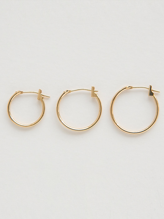 14k gold onetouch earrings (14k 골드)