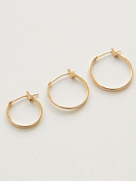 14k gold onetouch earrings (14k 골드)