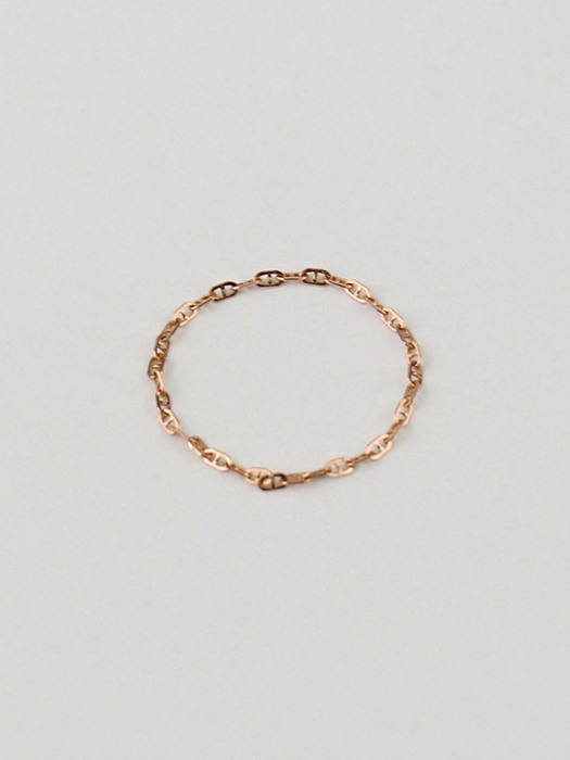 14K gold link chain ring