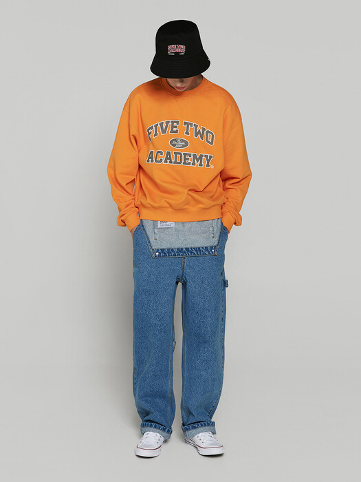 FIVETWO ACADEMY SWEATSHIRTS [ORANGE]