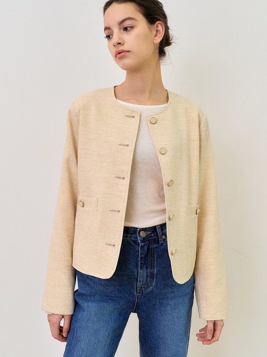 comos496 Classic Jacket (Light Beige)