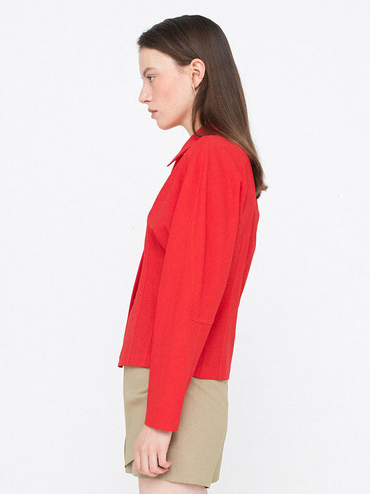 Round Sleeve Shirts_Red