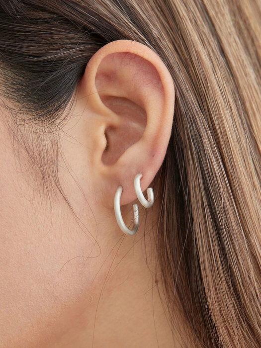 Oval Hoop Earring S (92.5% silver)