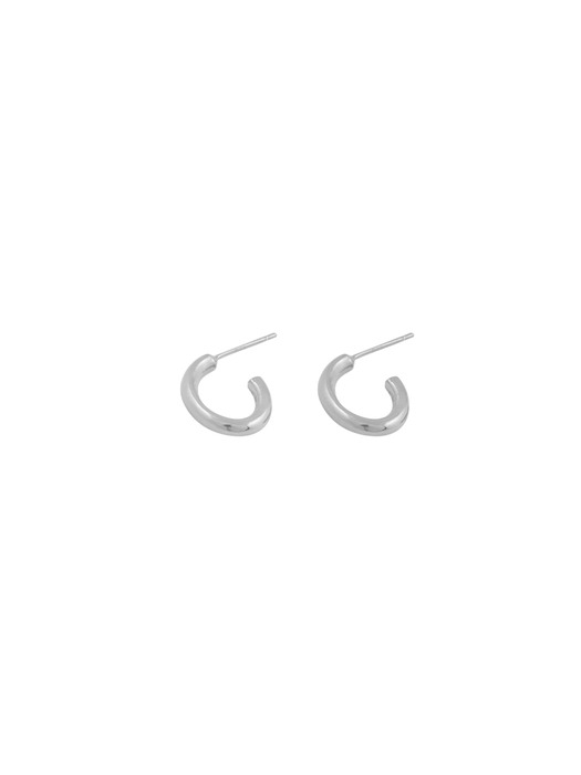 Oval Hoop Earring S (92.5% silver)