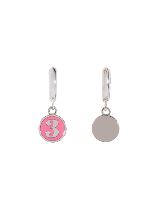 Tri / No.3 basic earring / Pink