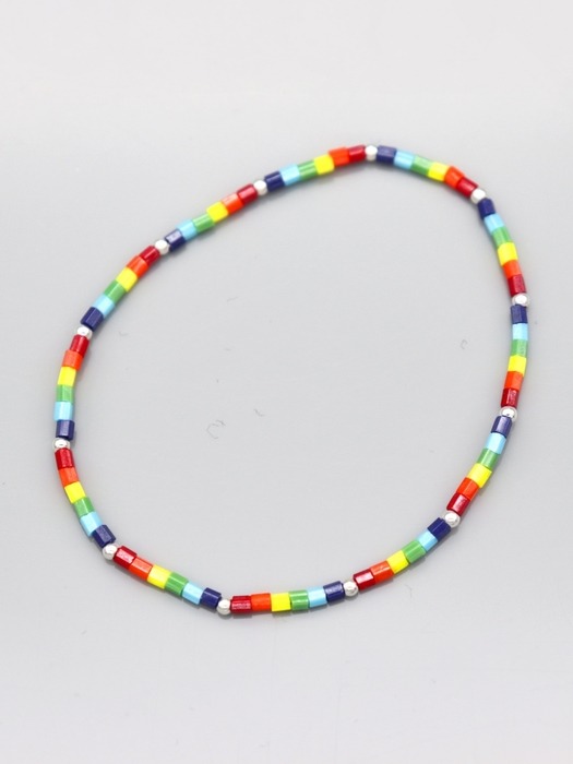 Rainbow delica beads Bracelet 레인보우 컬러 델리카비즈 레이어드 팔찌