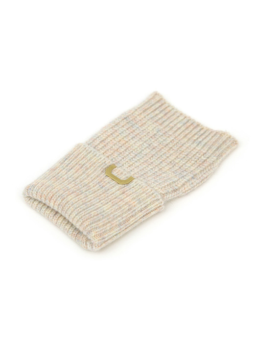 SLEEVE WARMER / CASHMERE / MILK RAINBOW