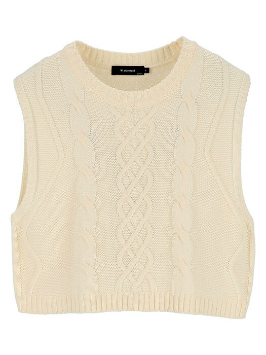 라운드넥케이블VT ROUND NECK CABLE VEST