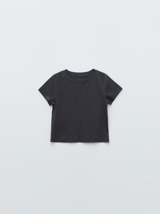 BASIC SILKET TOP IN CHARCOAL