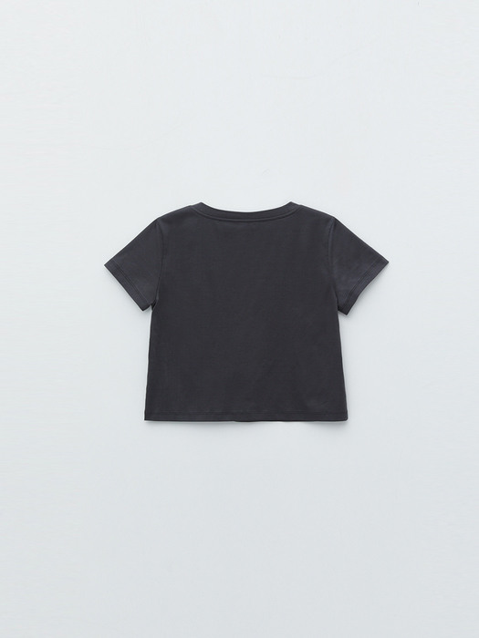 BASIC SILKET TOP IN CHARCOAL