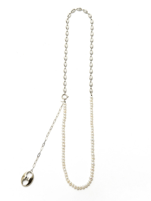 Pignose pearl belt necklace