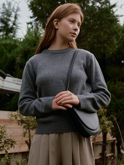 Basic round knit - gray
