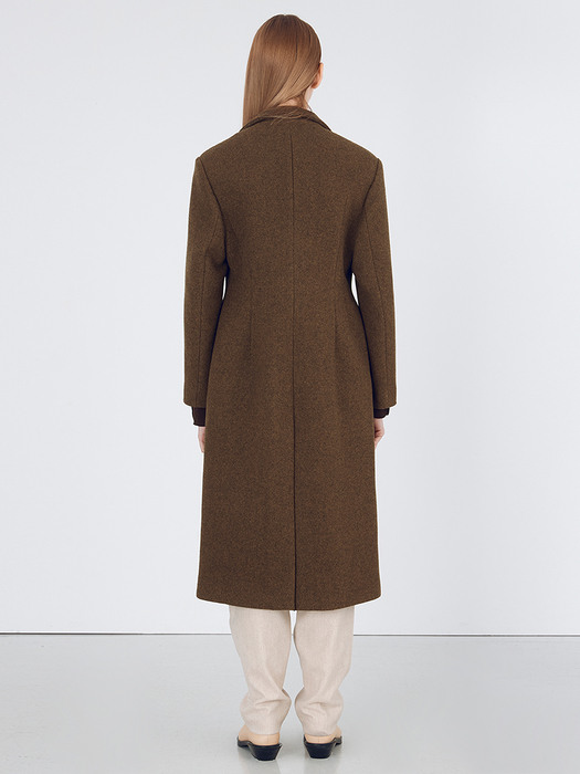 Wool Single Coat_Khaki