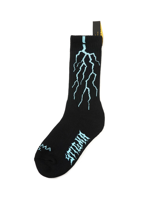 21 LIGHTNING SKATE SOCKS BLACK