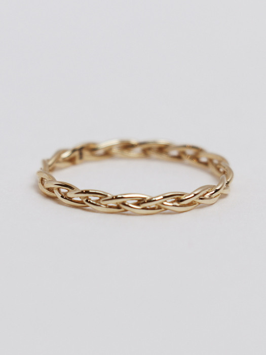 14K gold braid ring