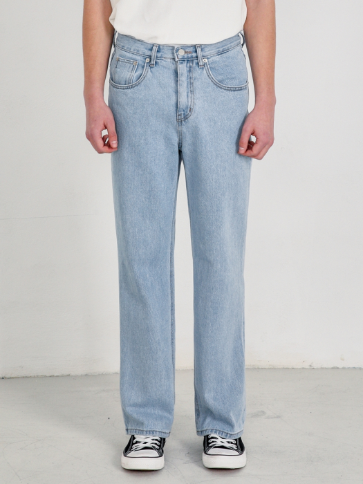 [-6cm 숏버전 추가] M160 WIDE DENIM PANTS_LIGHT BLUE