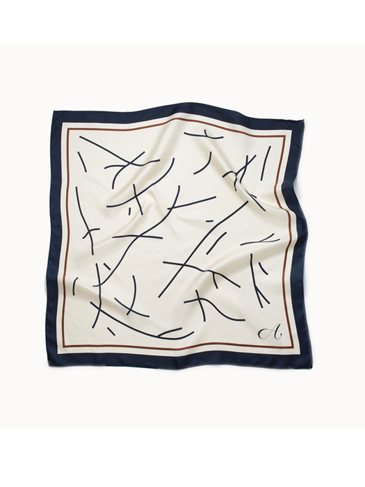[EXCLUSIVE] Drawing Square Silk Scarf