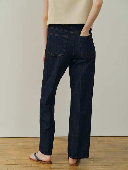 classic straight jeans (indigo)