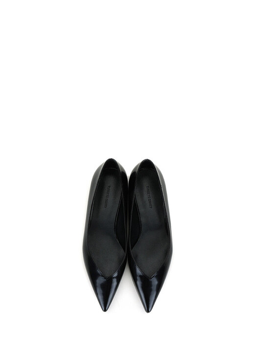  Stiletto Flat Shoes (Black)