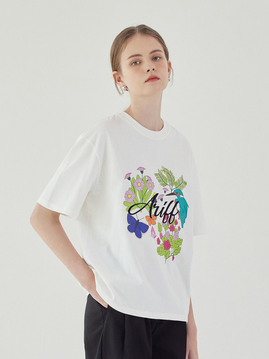 Floral A-T-shirt_IVORY