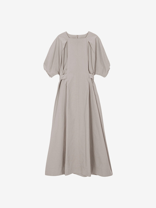 COTTON BLEND RAGLAN LONG DRESS