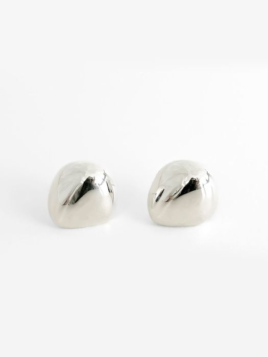 ROUNDED CAP EARRING_SILVER 라운디드 캡 귀걸이 실버