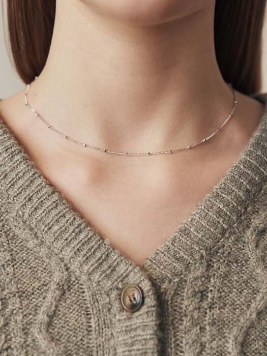 drop point slim necklace - 2 color