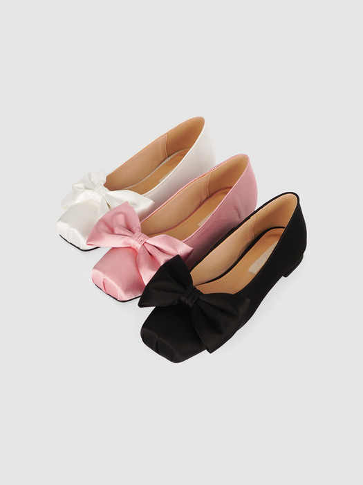 Satin ribbon flat (3colors)