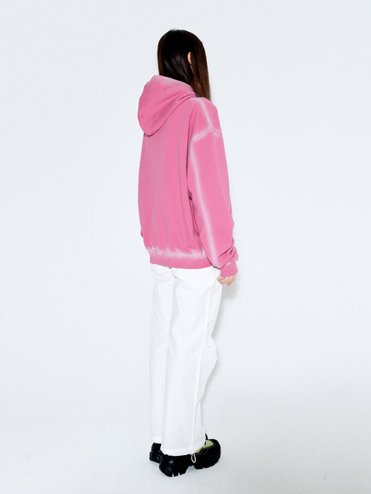 Pepper unisex point painting zip-up [Pink]