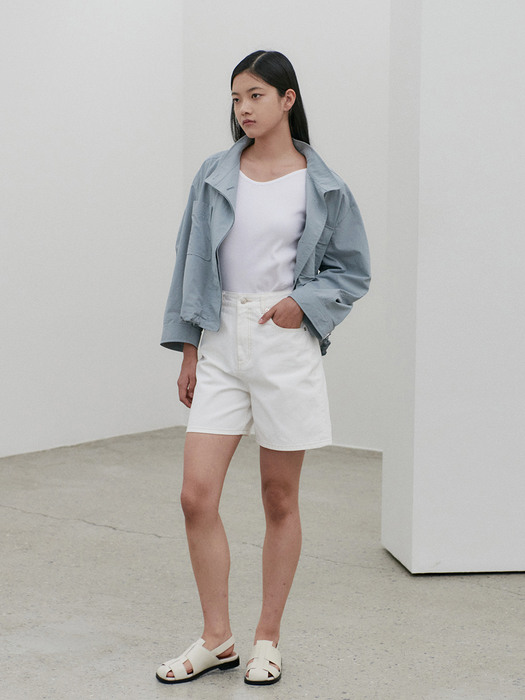 Summer denim half pants [WH]