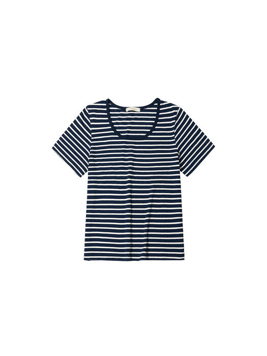 SITP5063 U-neck T-shirt_ST_Navy