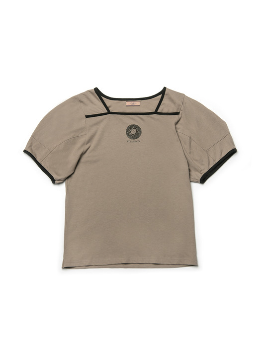 Sunflower Pipping Puff T-shirt (2colors)