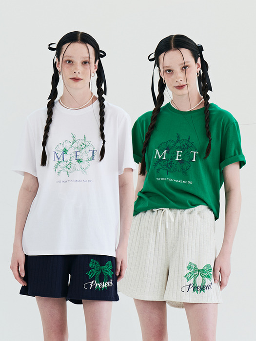 MET Two-tone T-Shirt&Ribbon Pants Set
