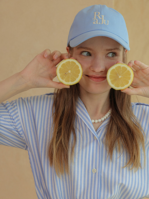 [단독]Signature Ball Cap_Sky Blue