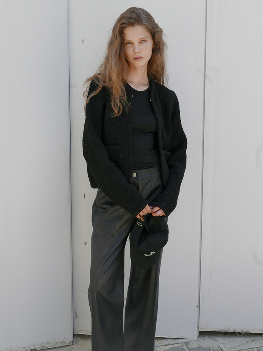 [Day-wool] Eco Leather Pants