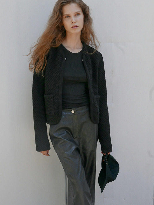 [Day-wool] Eco Leather Pants