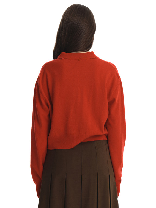 Omato Button Knit (Red)