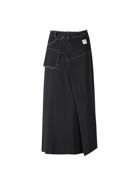 Asymmetric Flare Skirt_RQKAA23522BKX