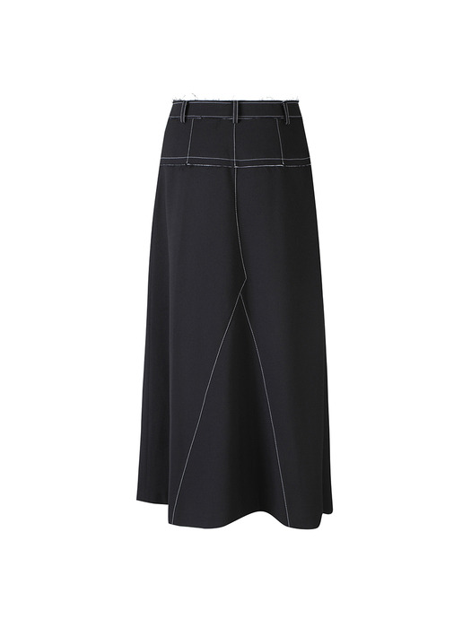 Asymmetric Flare Skirt_RQKAA23522BKX