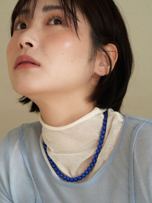 cobalt blue necklace (2size)